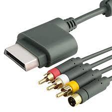 Xbox 360 AV and S-Video Cable